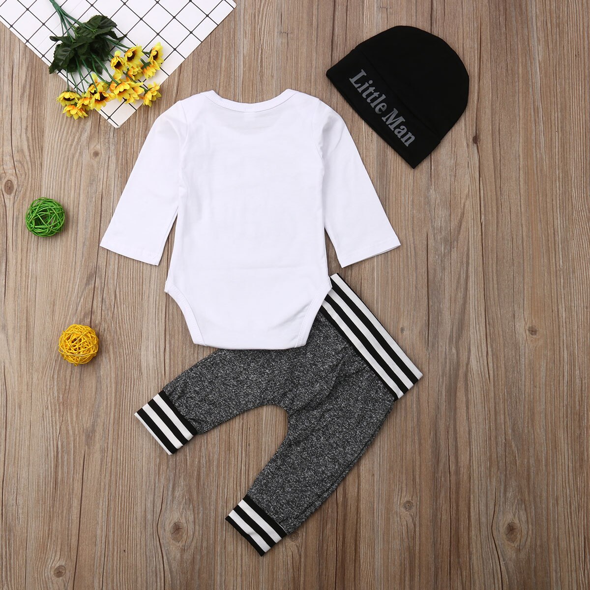 0 18M Baby 3Pcs Clothes Sets Infant Newborn Babies