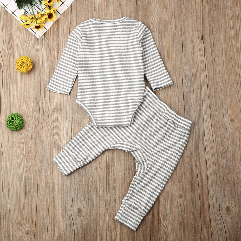 0 18M Baby Autumn Clothes Set 2PCS Newborn Babies