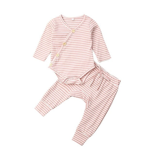 0 18M Baby Autumn Clothes Set 2PCS Newborn Babies