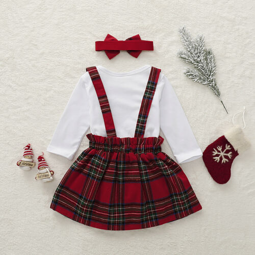 0 18M Baby Xmas 3Pcs Clothes Set Infant Babies