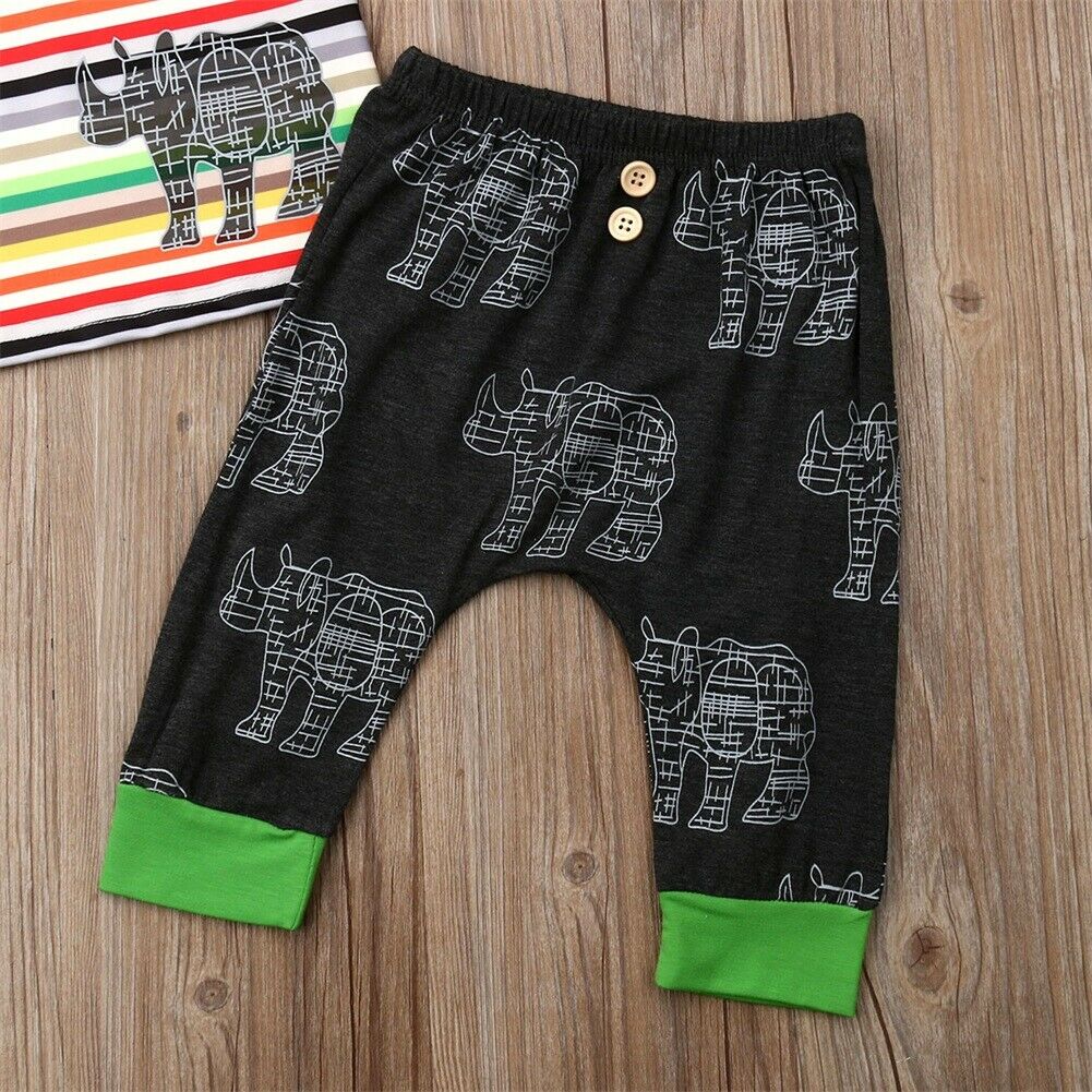 0 24M Baby 2Pcs Clothes Set Toddler Babies T shirt