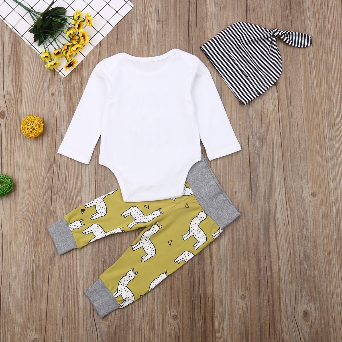 0 24M Baby 3Pcs Outfits Babies Boy Long Sleeve