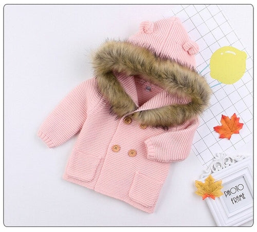0 24M Baby Autumn Winter Warm Sweater Coat Babies