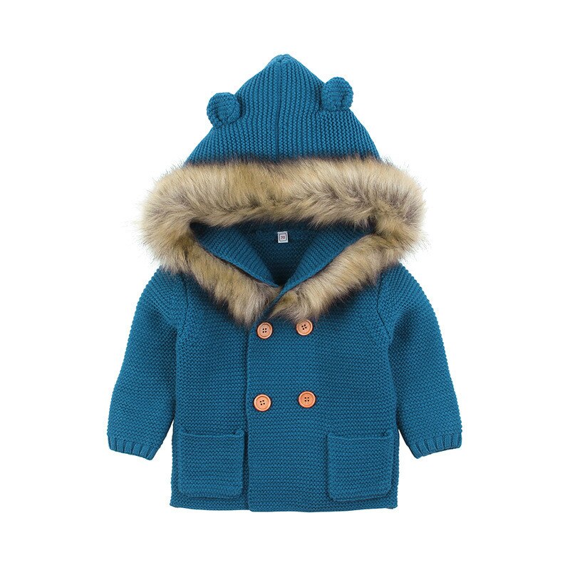 0 24M Baby Autumn Winter Warm Sweater Coat Babies