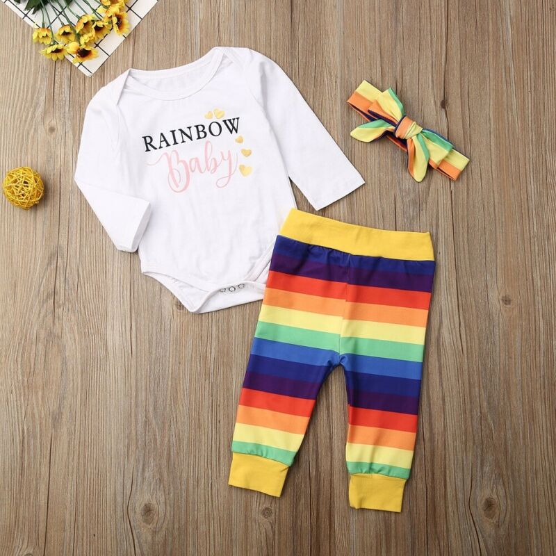 0 24M Baby Cotton 3 Pcs Clothes Newborn Babies