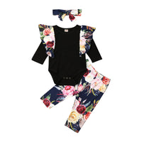 0 24M Baby Floral Clothes Set Newborn Babies Girl