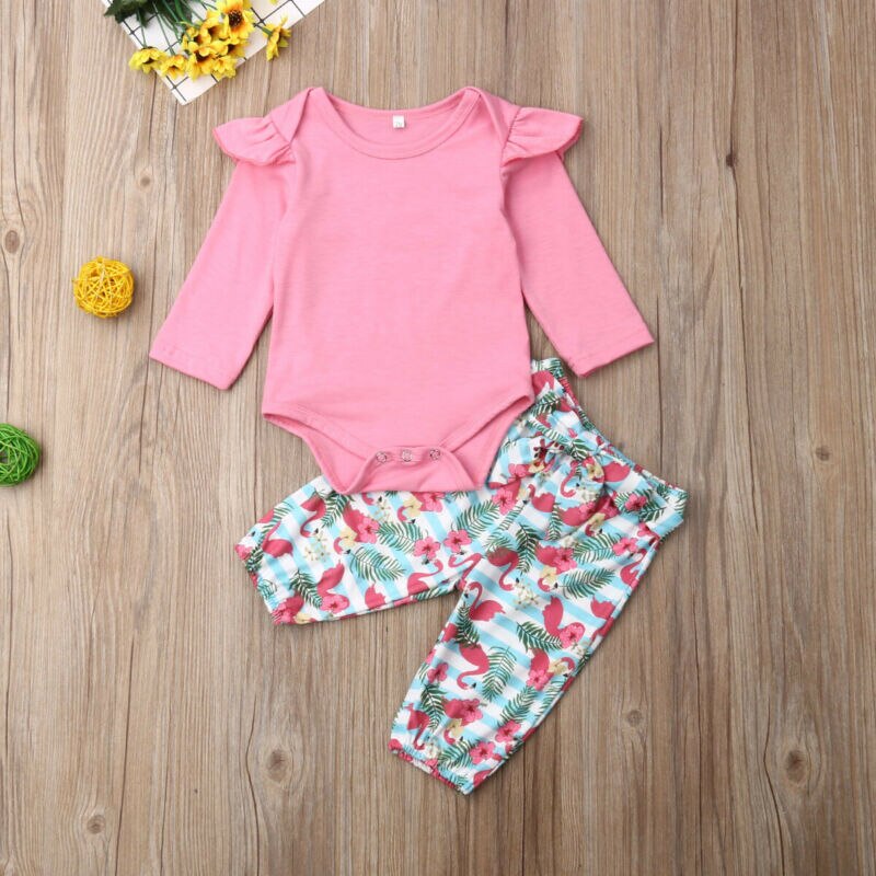 0 24M Baby Girls 2Pcs Clothes Set Newborn Babies
