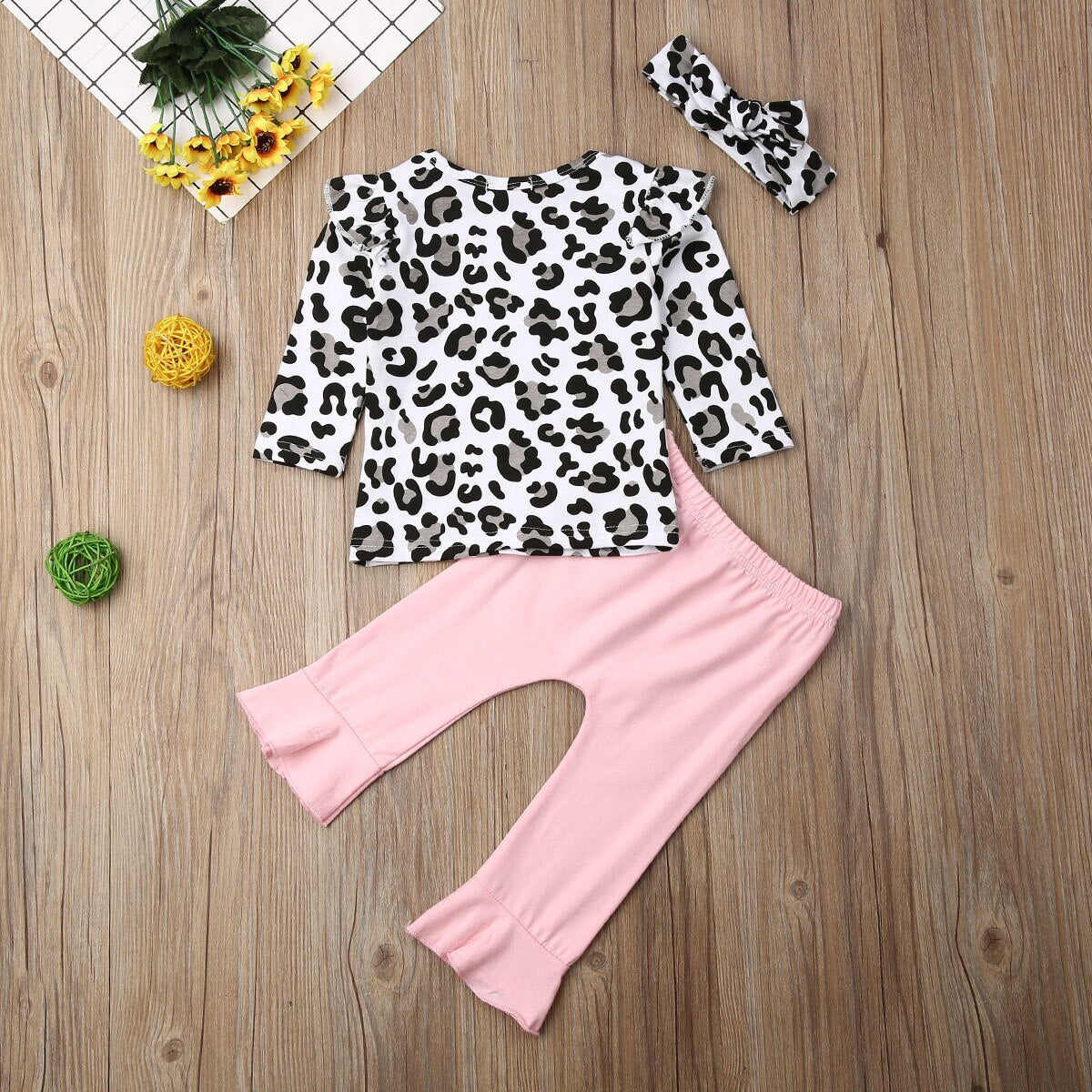 0 24M Baby Girls 3Pcs Clothes Set Newborn Babies