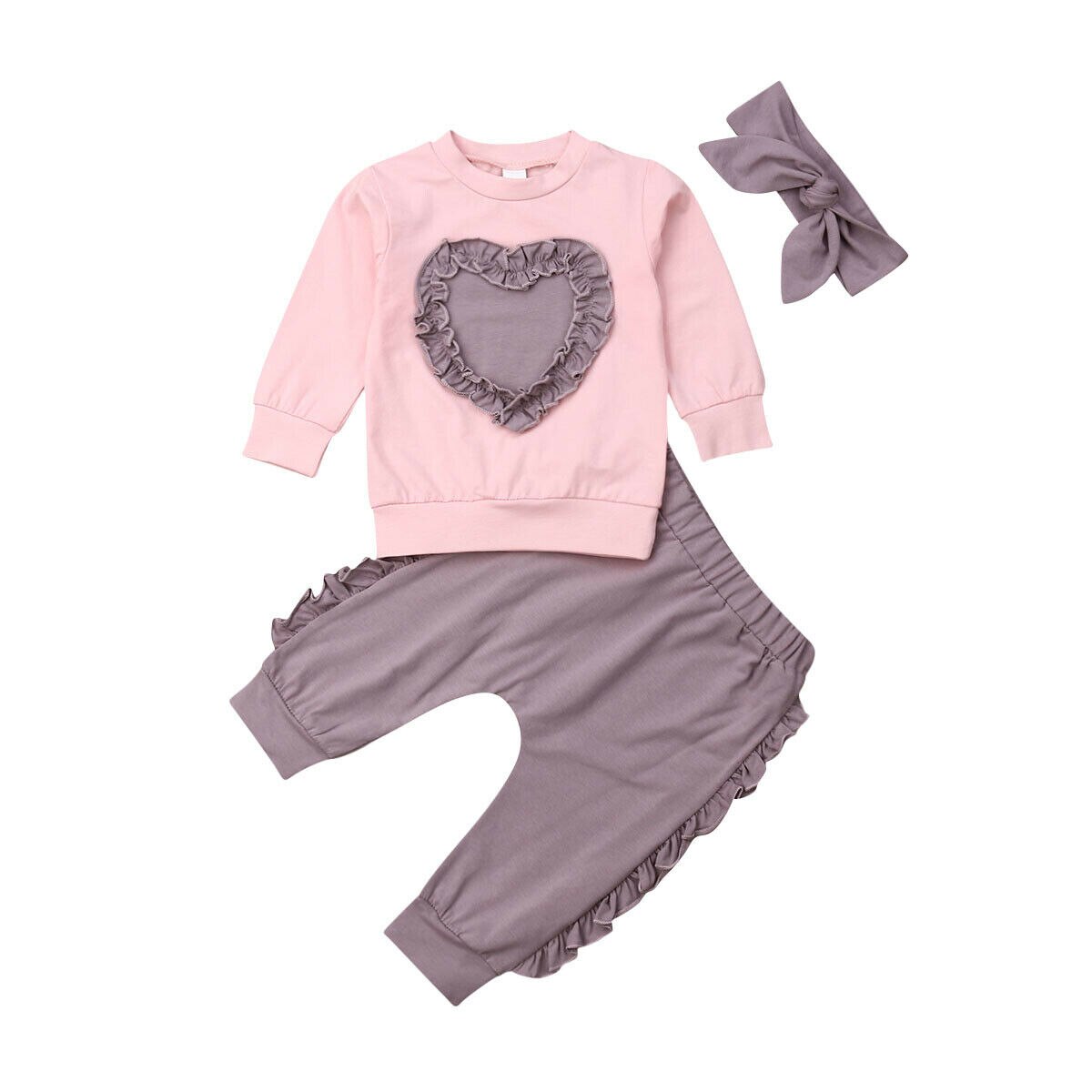 0 24M Baby Hearts Lovely Clothes Sets Babies