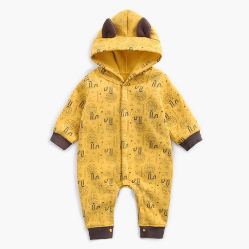 CozyCub™ – Hooded Winter Jumpsuit for Babies