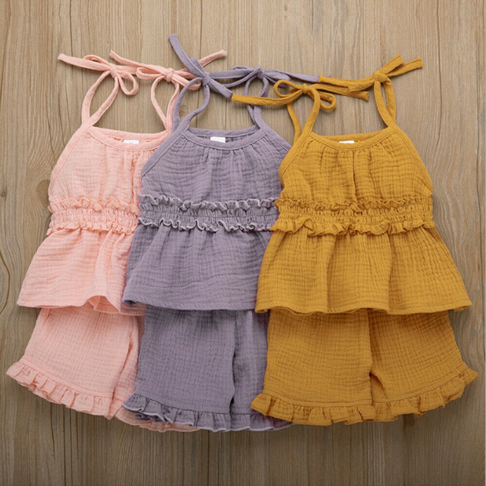 1 6T Baby Kids Girls Summer Outfits Babies Girl