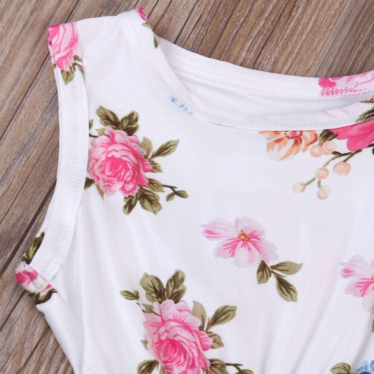 2017 Babies Girls Floral Tassels Bodysuits