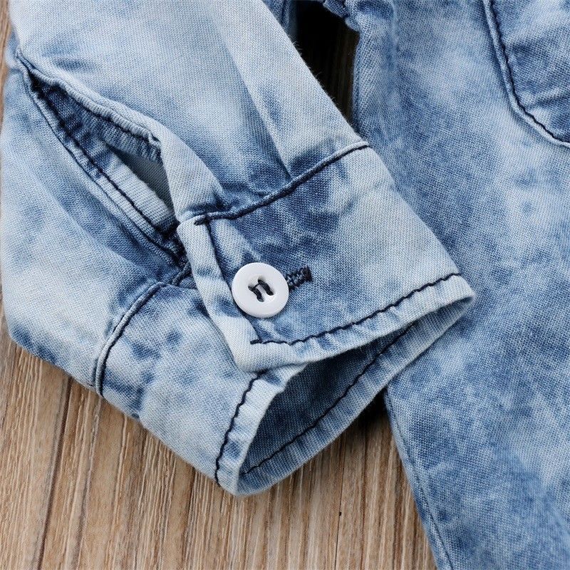 2020 Baby Denim Bodysuit Newborn Toddler Babies