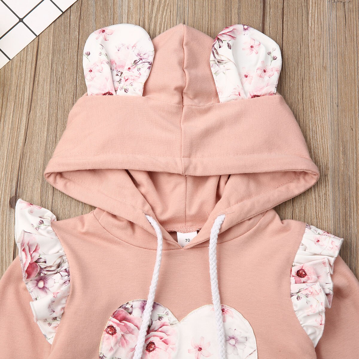 2020 Baby Girl Hooded Clothes Set Babies Cotton