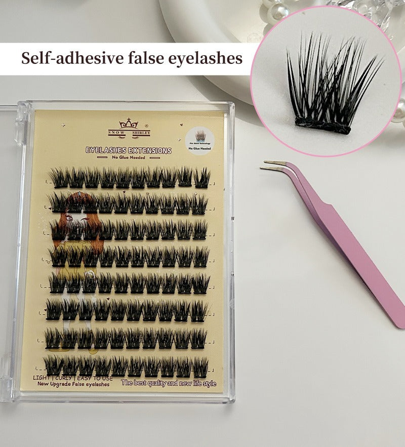 3D Self-Adhesive False Eyelashes 8 Rows With Small Tweezer Tool