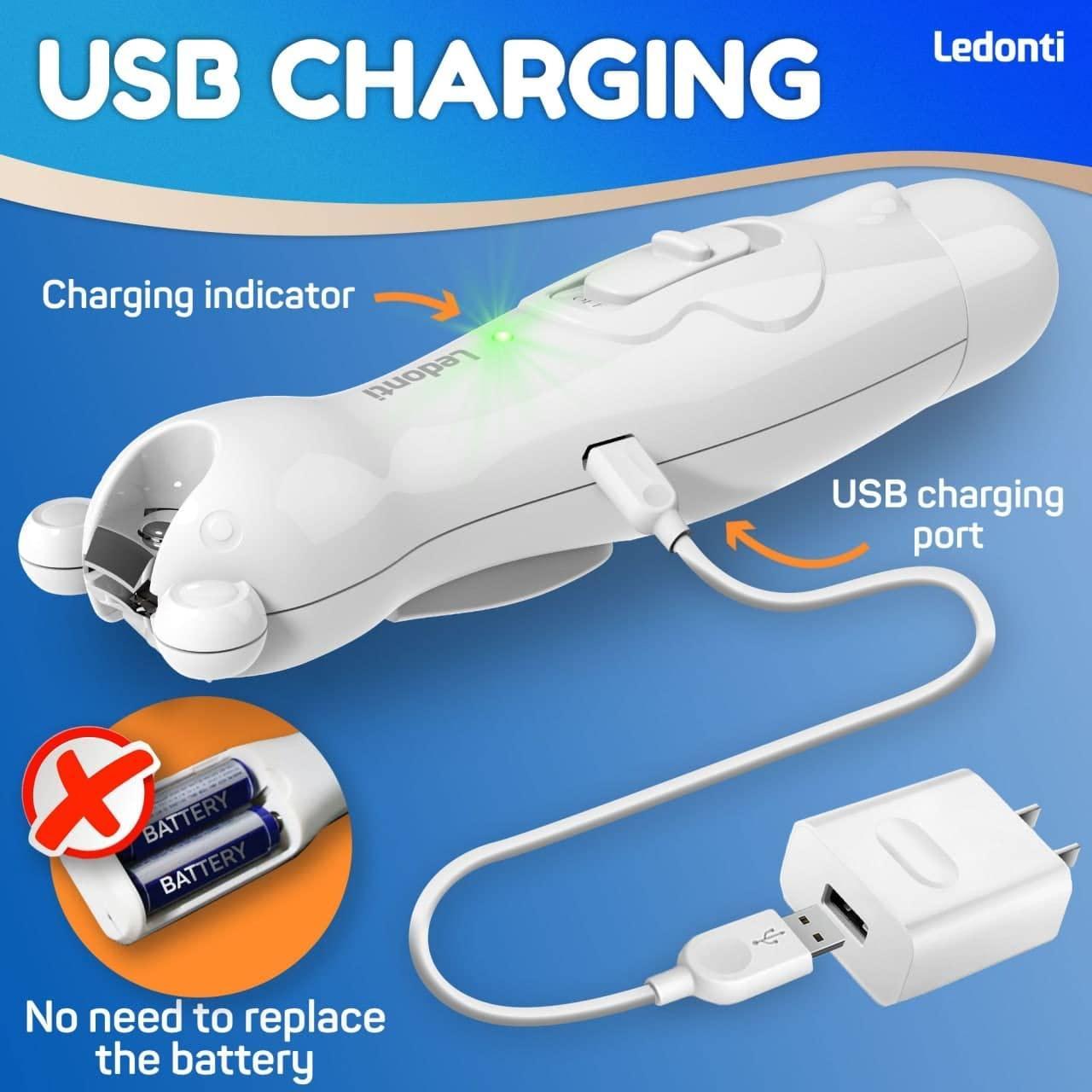 Baby Nail Trimmer Electric (Rechargeable) Baby Nail Clippers & File