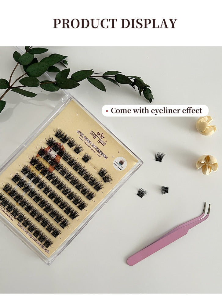 3D Self-Adhesive False Eyelashes 8 Rows With Small Tweezer Tool