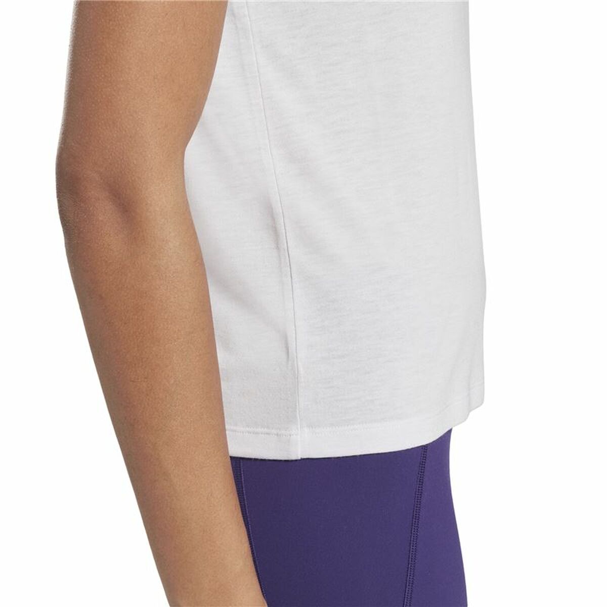 Women’s Short Sleeve T-Shirt Reebok Workout Ready Supremium Purple