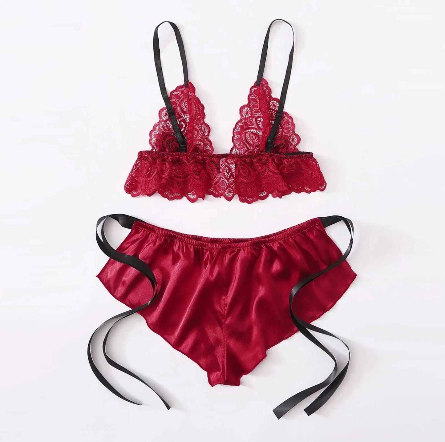 Lace Sexy Pajamas Satin Sleepwear Bra Women Lingerie Wireless Shorts S-3Xl Bow Men'S Boxers Underwear Cotton Pyjama Pour Femme