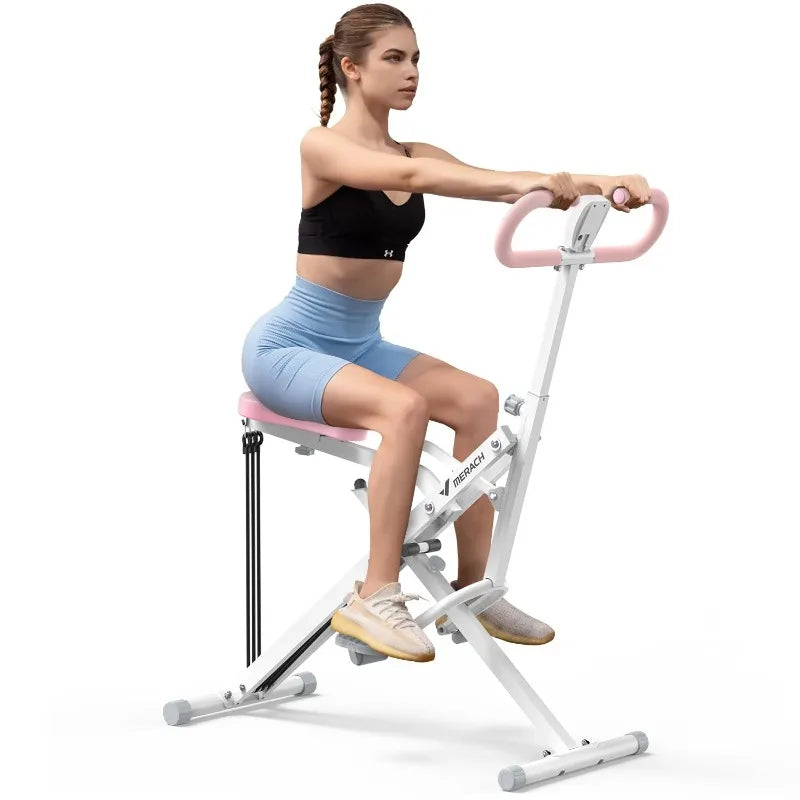MERACH Adjustable Squat Assist Trainer Machine, 3 Tension Bands for Glutes & Quads Fitness - Home Gym Equipment