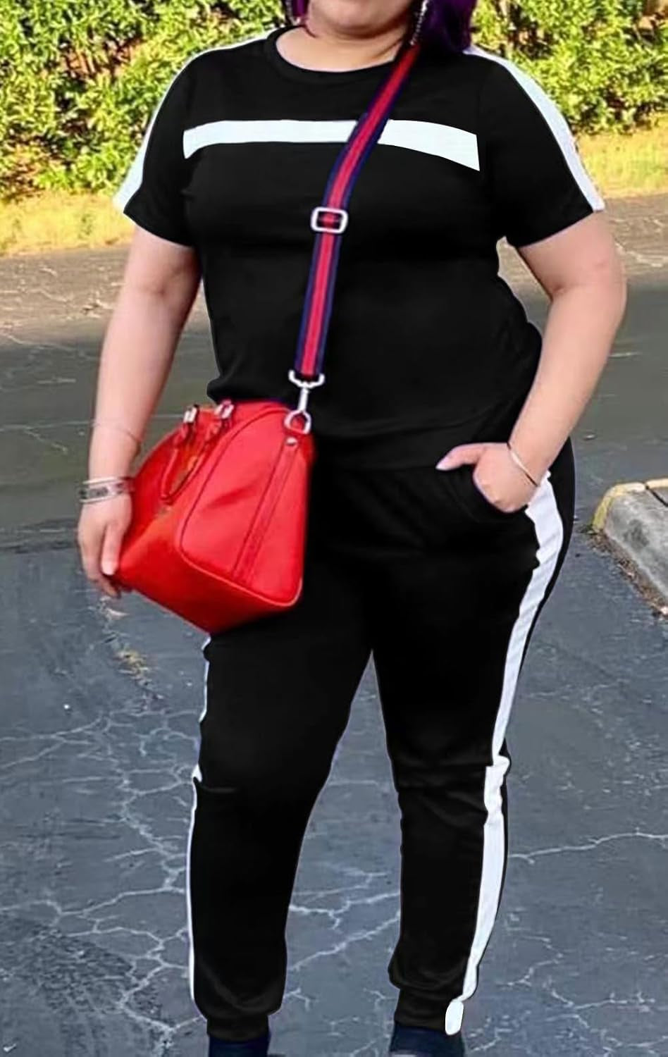 Workout Sets for Women Two Piece Outfits Jogging Sweat Suits Tops and Long Sweatpants Set Workout Tracksuit