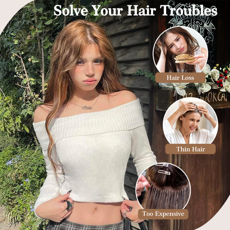 Straight Clip In Hair Extensions 24Inch Hair Extensions For Women 6Pcs