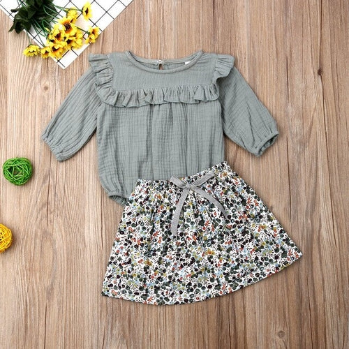 Babies Floral Clothes Set Newborn Baby Girl Long