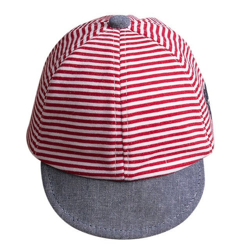 Babies Super Cute Stripes Caps Summer Newborn Baby