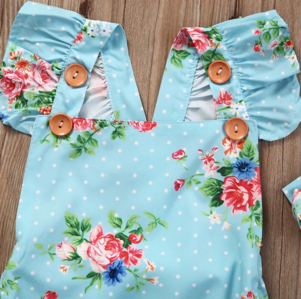 Baby Floral Adorable Bodysuit Babies Girls Flowerl