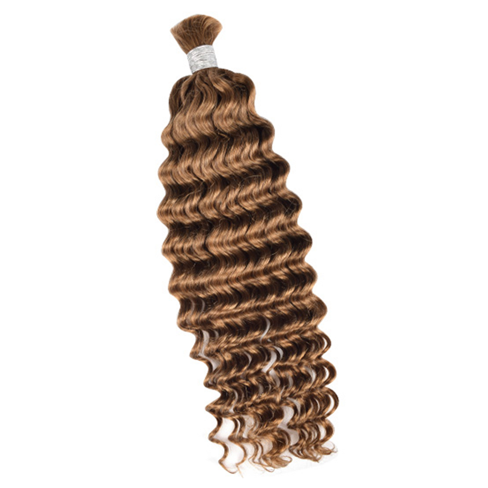 Premium Deep Wave Braiding Hair Extensions #30 Light Auburn | 100%