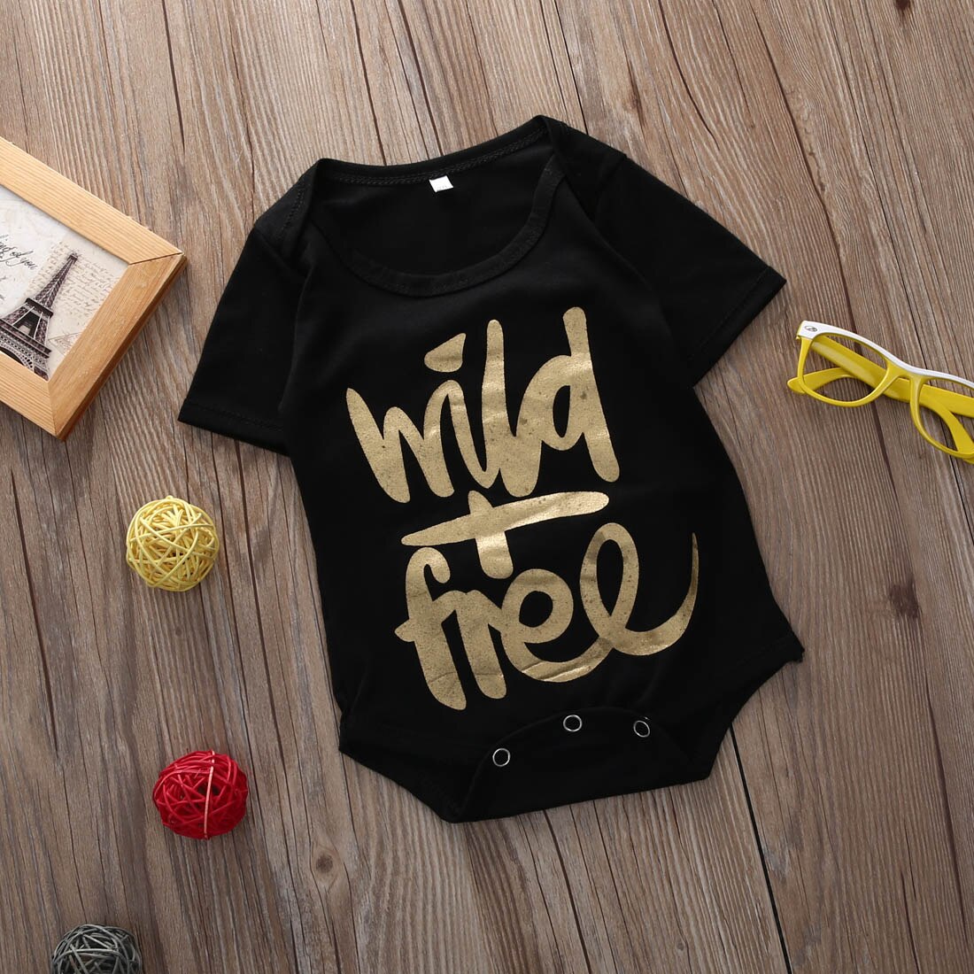 Newborn Babies Boy girl Golden Letter bodysuits