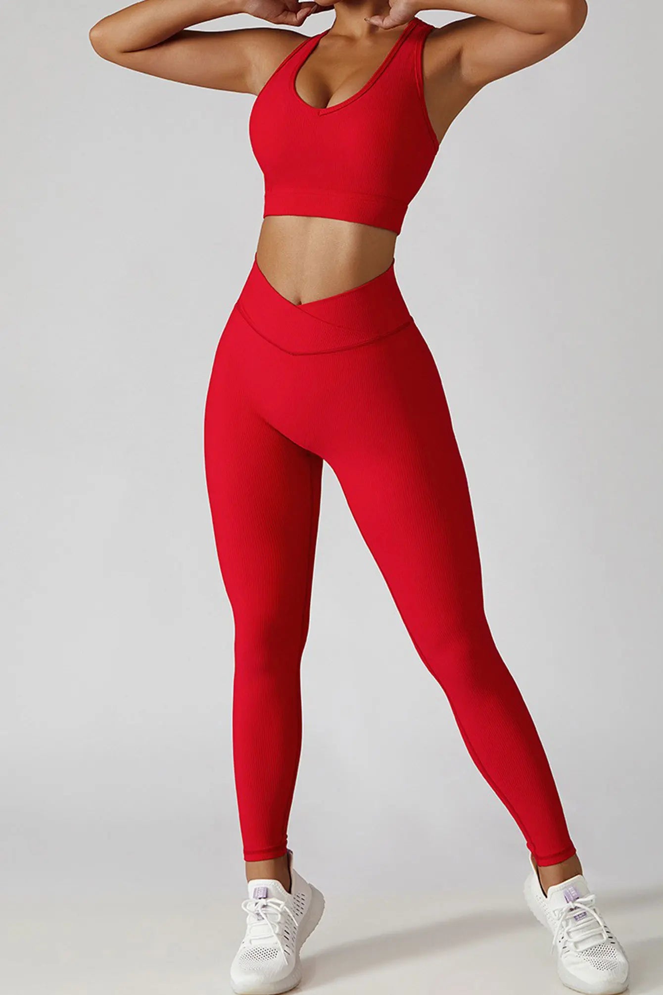 Women's 3 Piece Yoga Set Sports Jacket Bra Legging Workout Gym Push