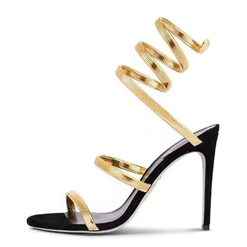 Eilyken Summer Street Style Ankle Strap Open Toe Narrow Band Women