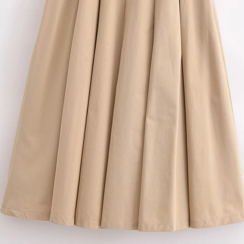 TRAF Womens Dresses 2025 Sleeveless Patchwork Long Dress Summer