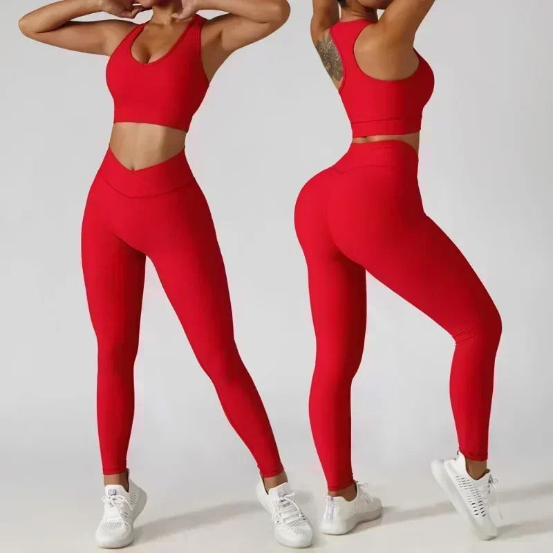 Jacket Sports Bra Leggings 3 Piece Set Women's Tracksuit, training and