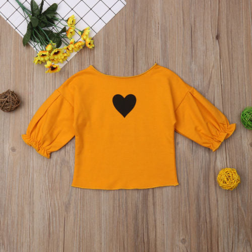 Toddler Infant Kid Baby Girl Heart Shirt Babies