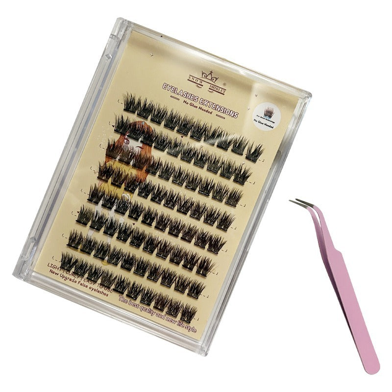 3D Self-Adhesive False Eyelashes 8 Rows With Small Tweezer Tool