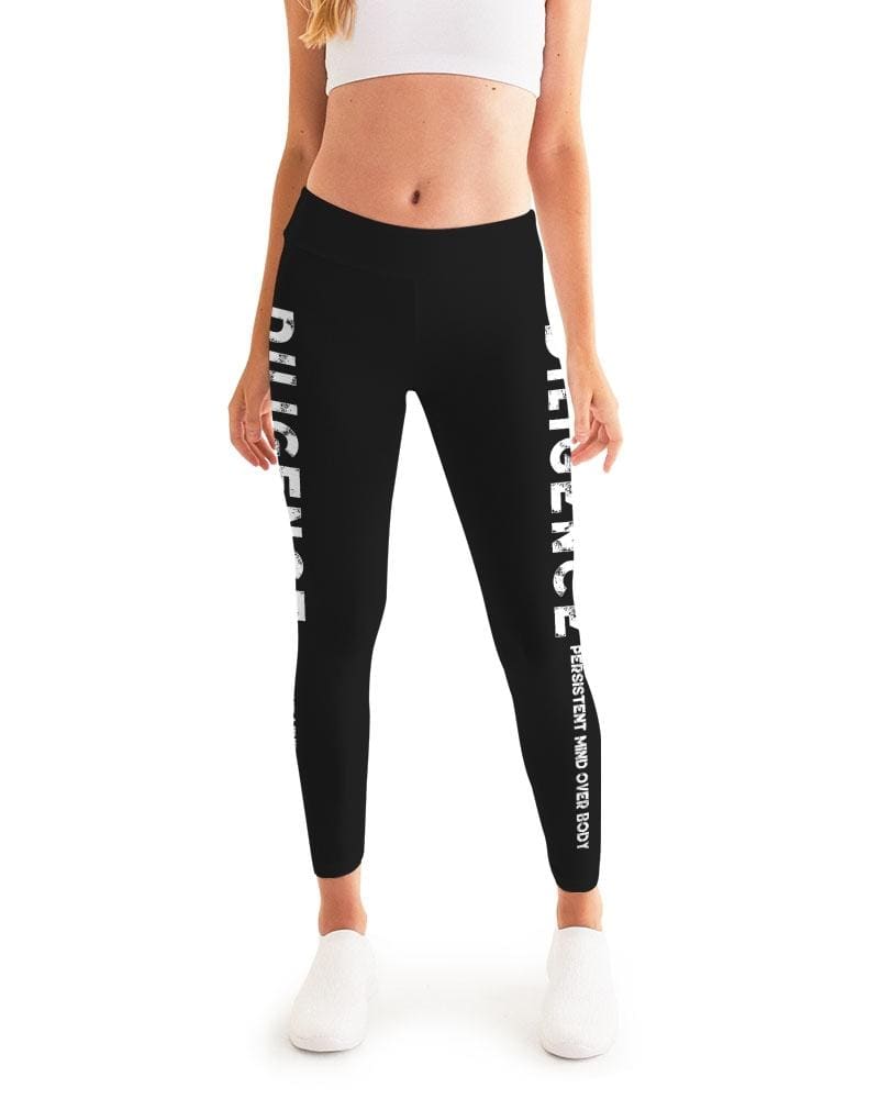 Diligence - Persistent Mind Over Body Graphic Style Womens Leggings