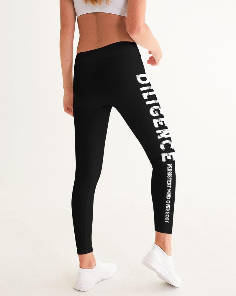 Diligence - Persistent Mind Over Body Graphic Style Womens Leggings