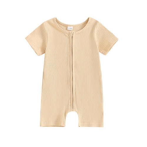ZipNest™ – Short Sleeve Zipper Romper for Babies