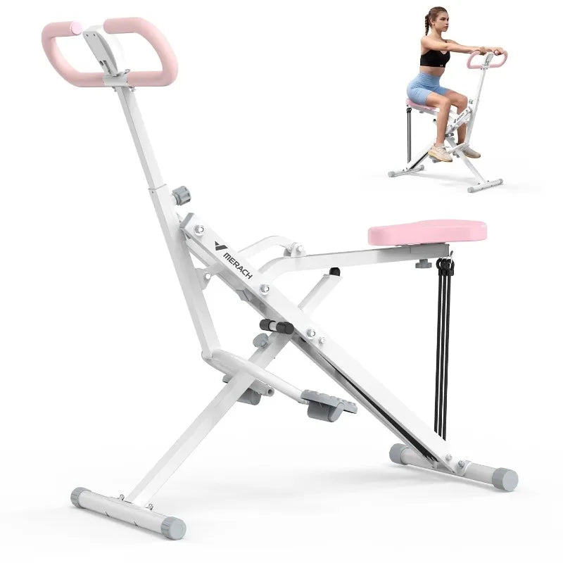 MERACH Adjustable Squat Assist Trainer Machine, 3 Tension Bands for Glutes & Quads Fitness - Home Gym Equipment