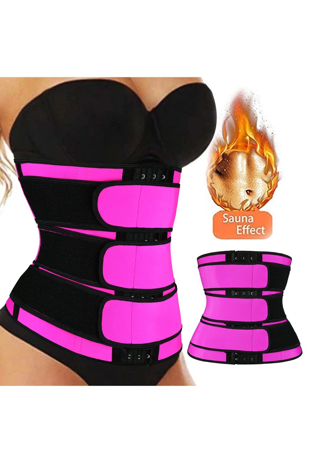 9 Steel Bone Latex Waist Belt – Adjustable Compression Wrap for Everyday Support