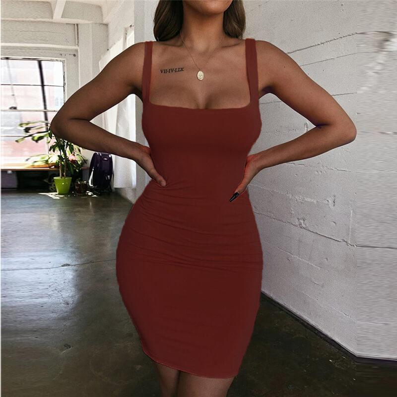 Off Shoulder Mini Bodycon Summer Dress Women Backless Club Party Sexy