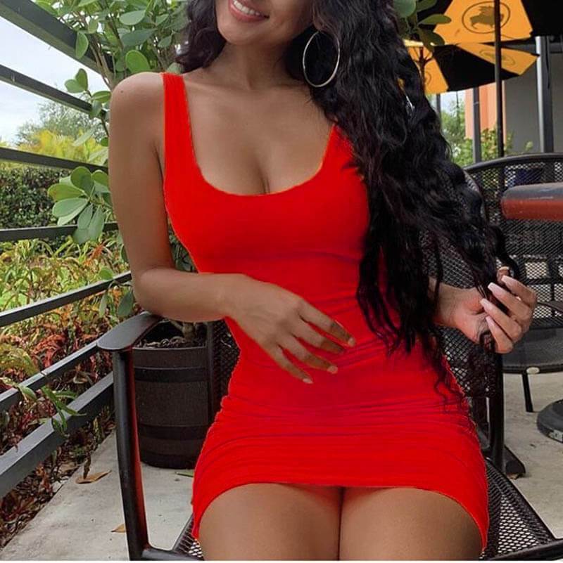 Off Shoulder Mini Bodycon Summer Dress Women Backless Club Party Sexy