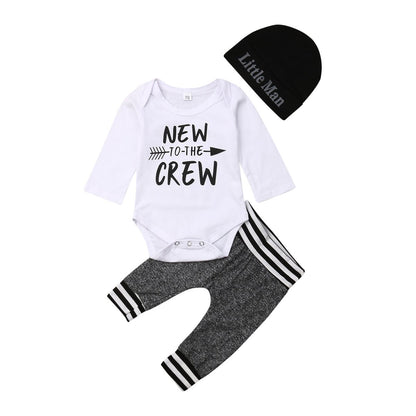 0 18M Baby 3Pcs Clothes Sets Infant Newborn Babies