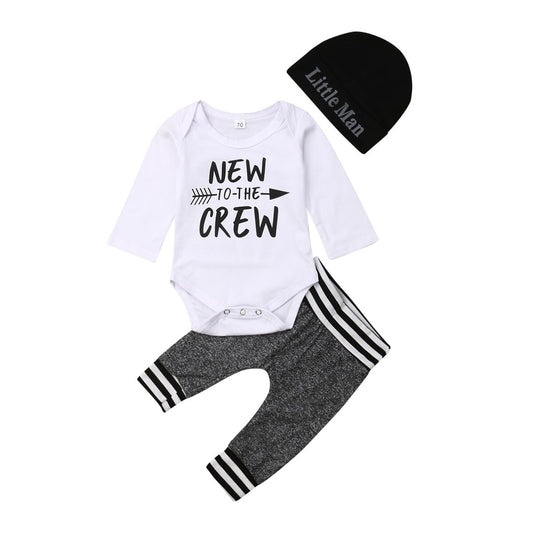 0 18M Baby 3Pcs Clothes Sets Infant Newborn Babies