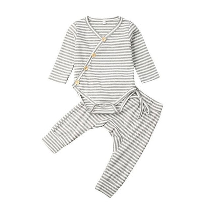 0 18M Baby Autumn Clothes Set 2PCS Newborn Babies