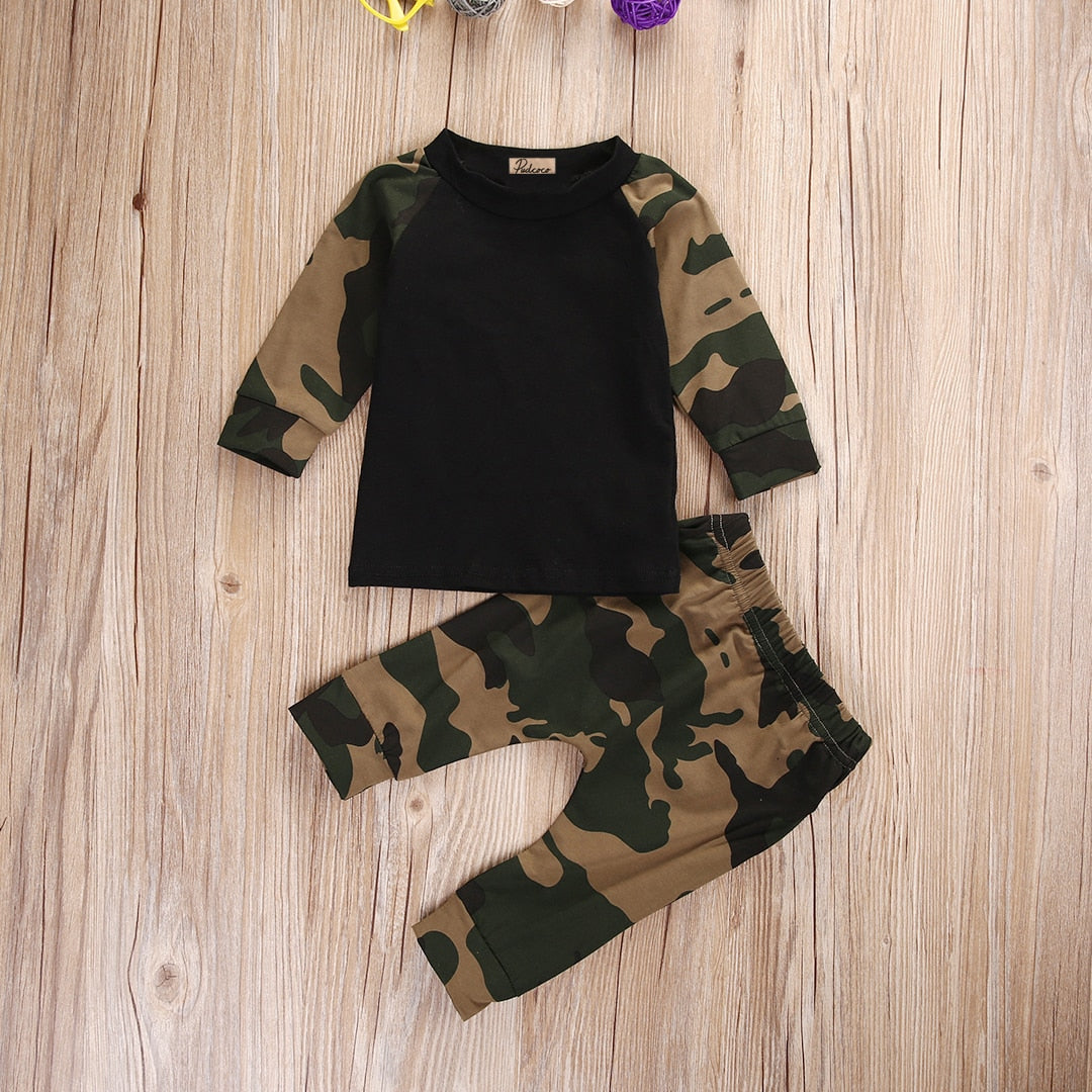 0 24M Babies Cool Camouflage Newborn Baby Boys