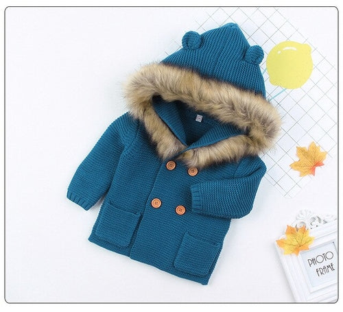 0 24M Baby Autumn Winter Warm Sweater Coat Babies