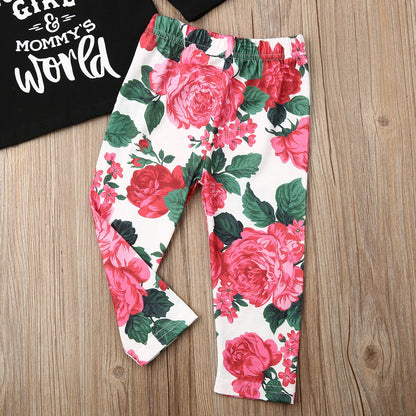 0 24M Baby Girl 3Pcs Floral Outfits Newborn Babies